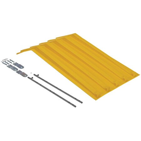 Vestil YELLOW POLY LID SIZE 0.5 STYLE H HOPPER PLID-H-50-YL